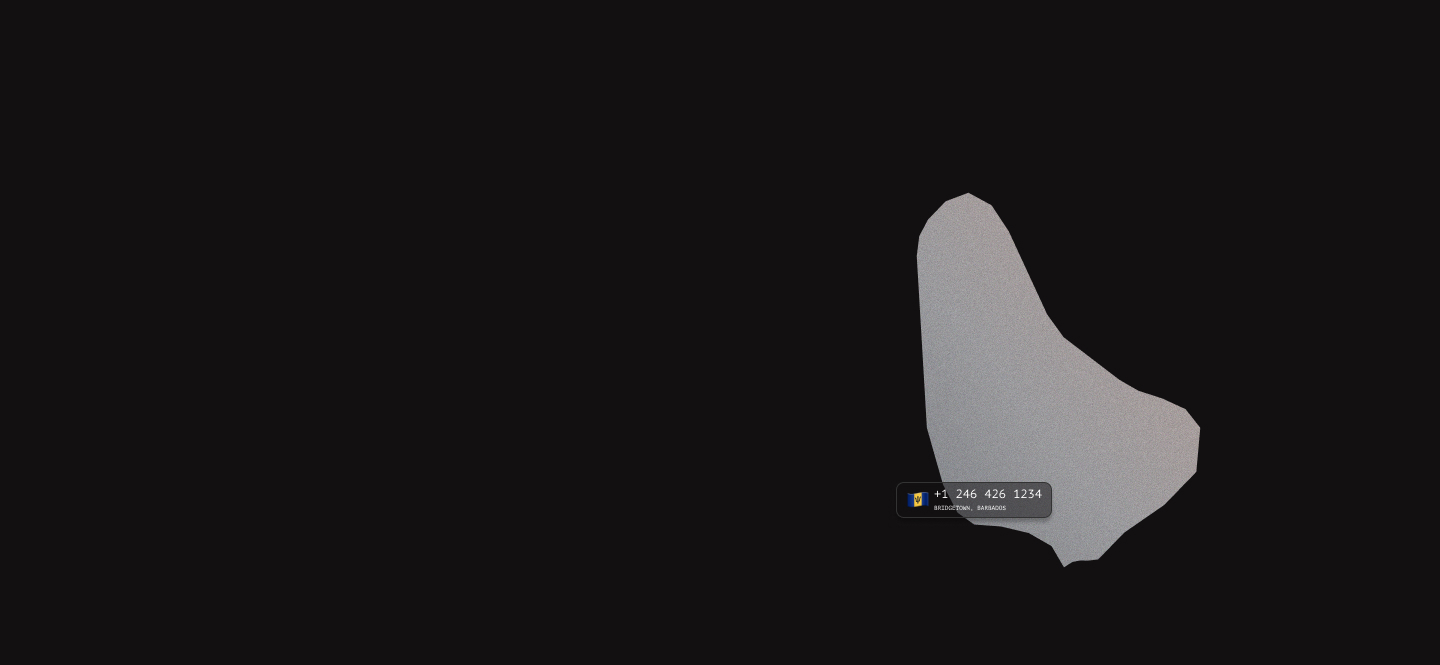 Barbados virtual phone numbers