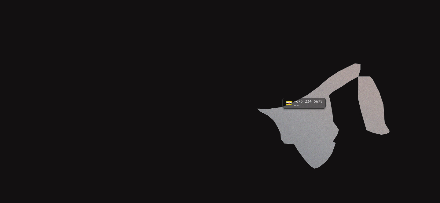 Brunei virtual phone numbers