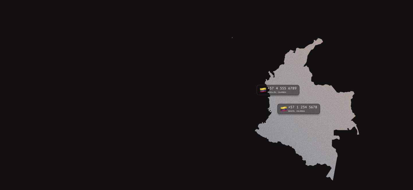 Colombia virtual phone numbers