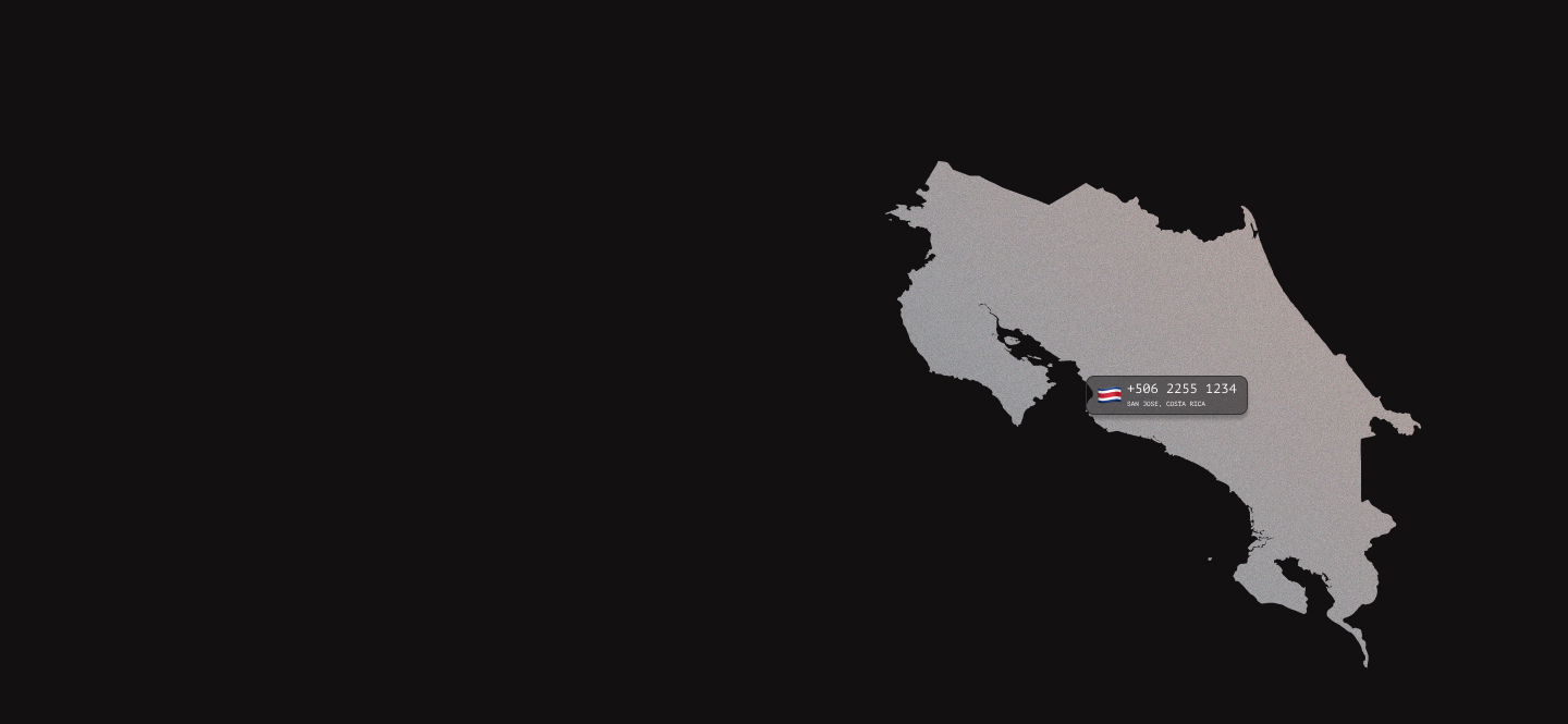Costa Rica virtual phone numbers