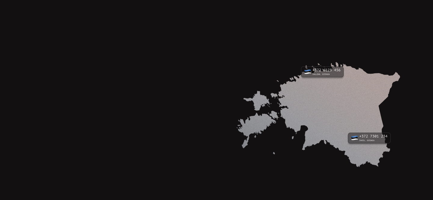 Estonia virtual phone numbers