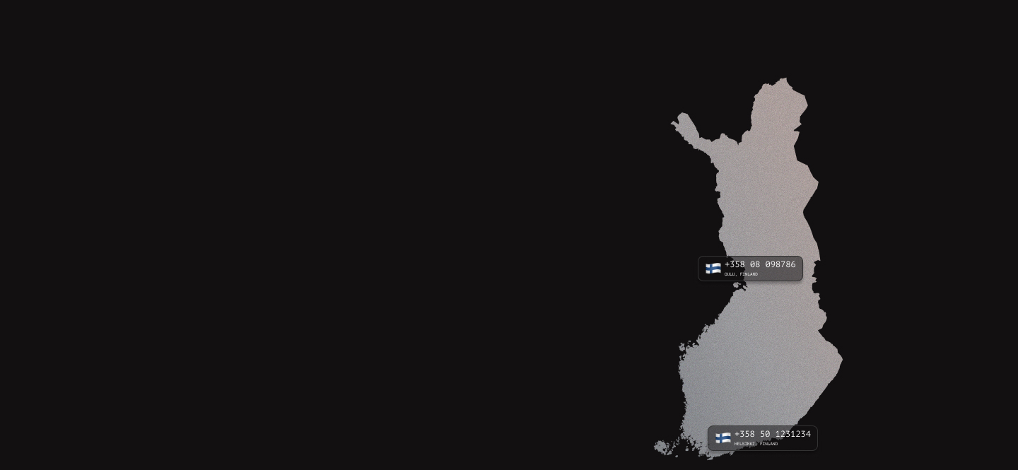 Finland virtual phone numbers