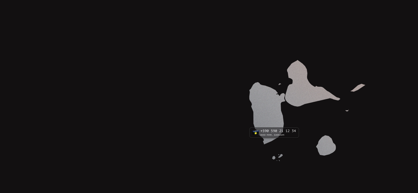 Guadeloupe virtual phone numbers