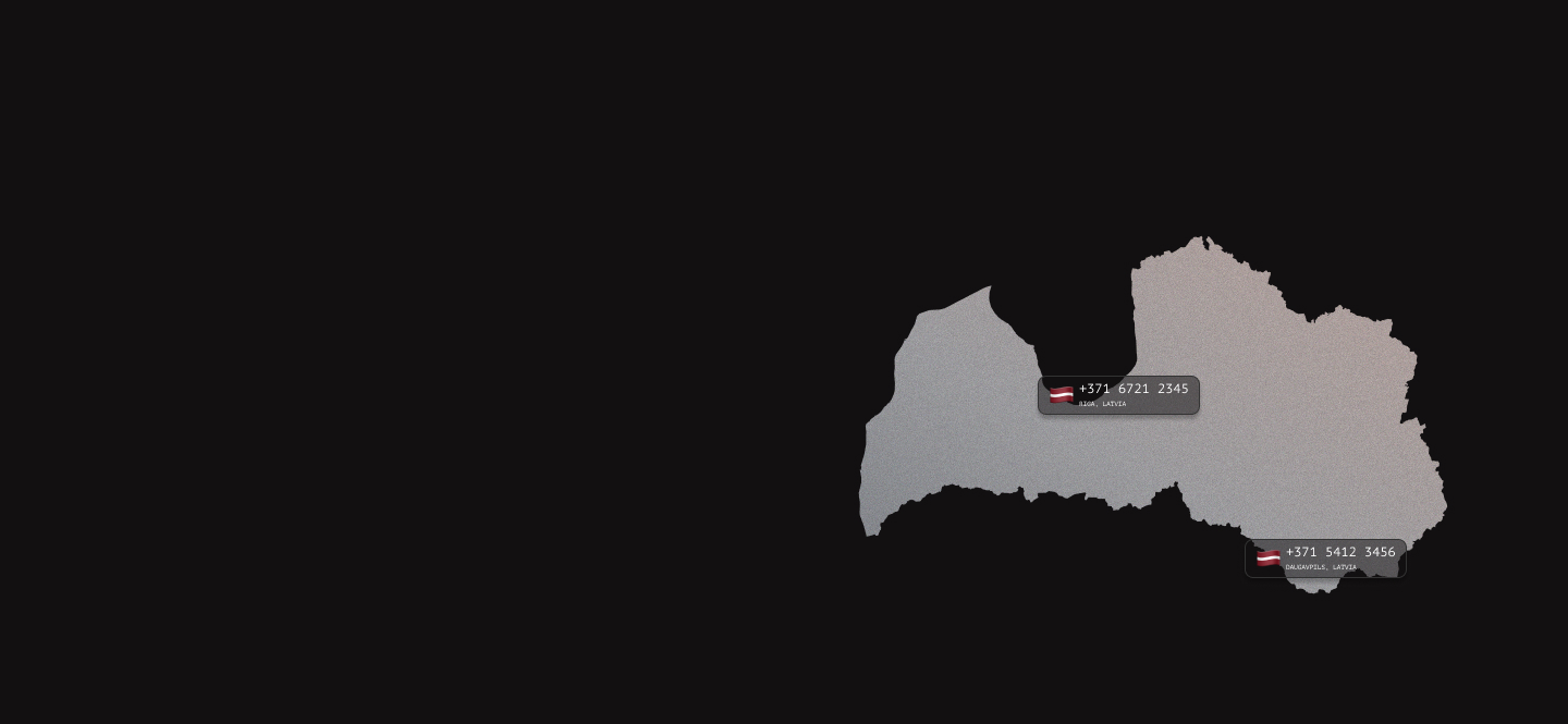 Latvia virtual phone numbers