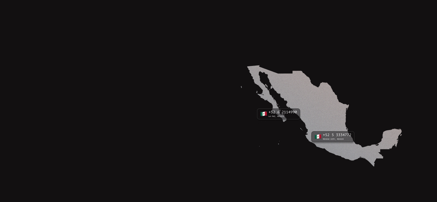 Mexico virtual phone numbers