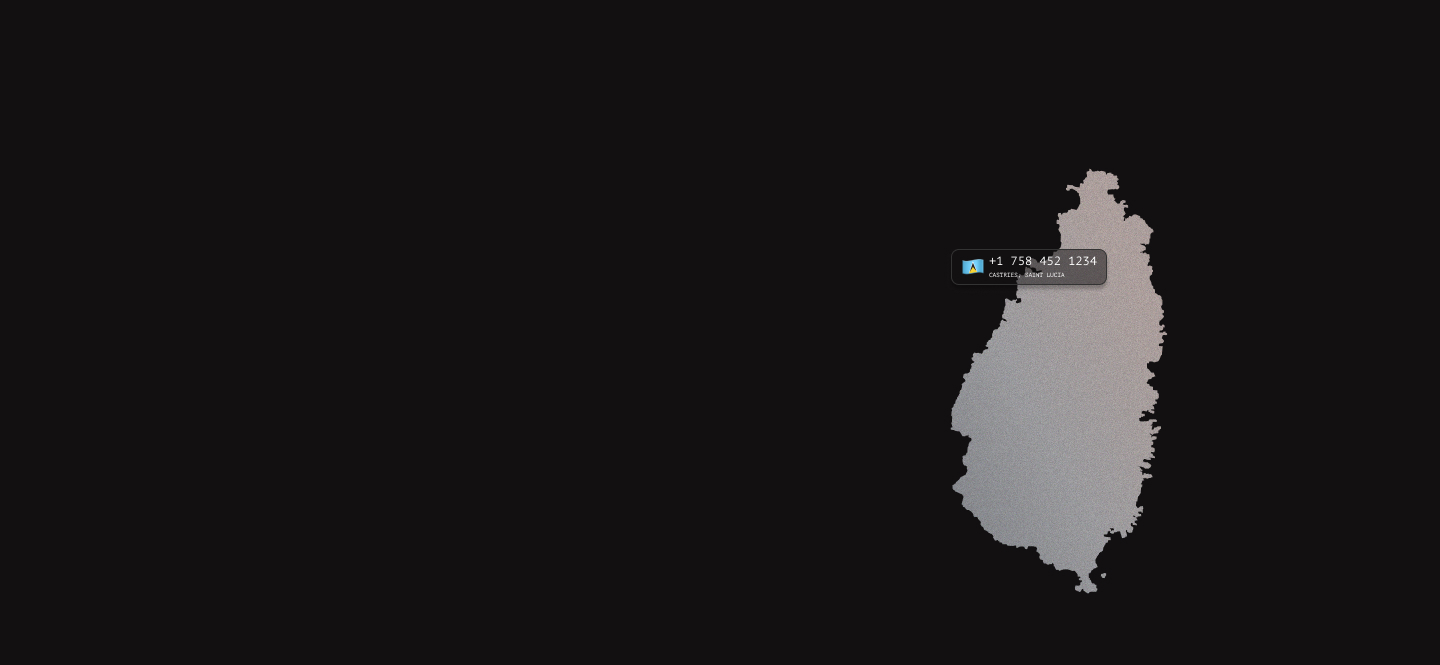 Saint Lucia virtual phone numbers