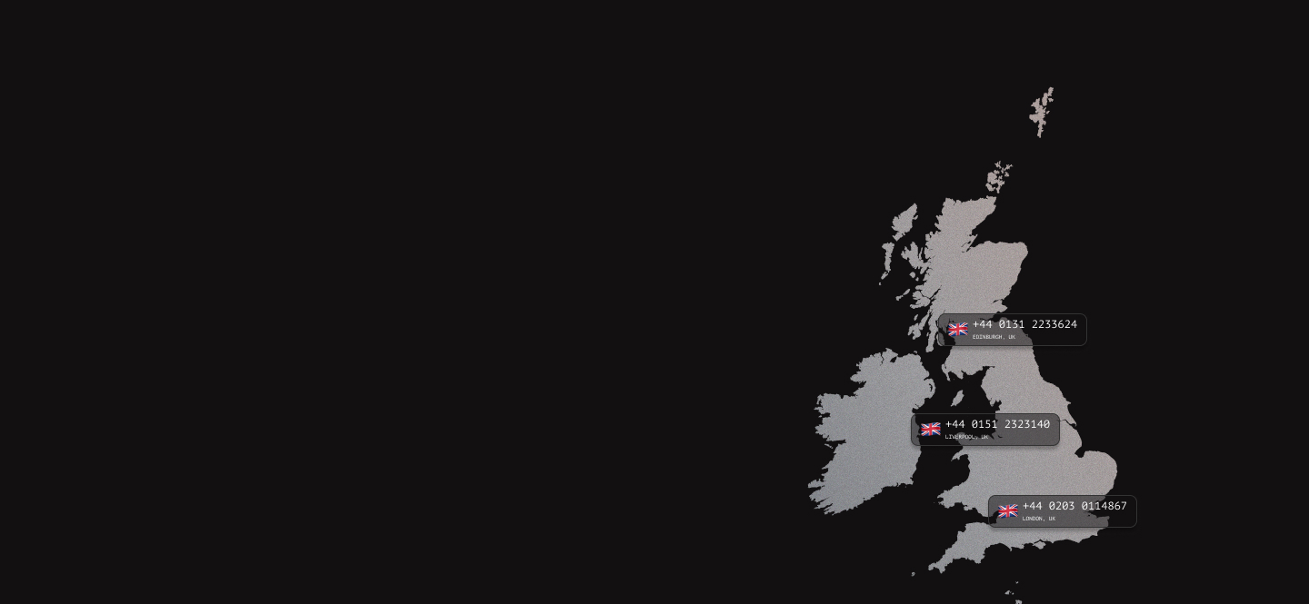 United Kingdom virtual phone numbers