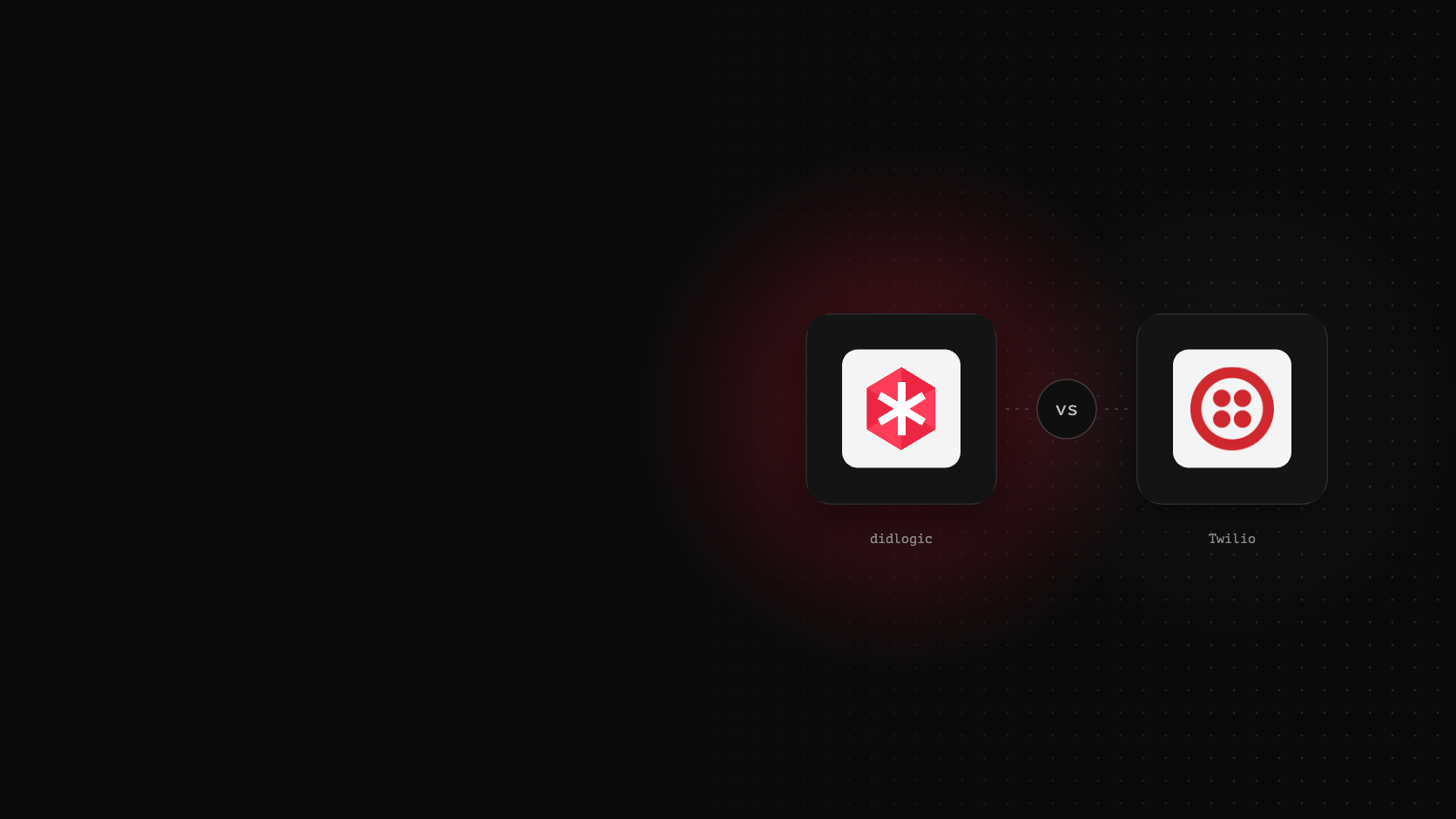 didlogic compared with Twilio, Telnyx, DIDWW, Bandwidth, AVOXI, Plivo, Flowroute, and Vonage
